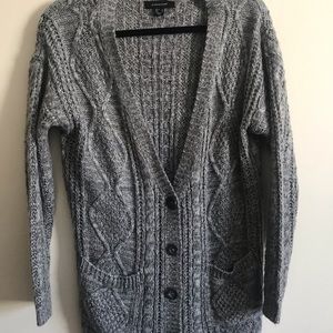 Cable knit cardigan